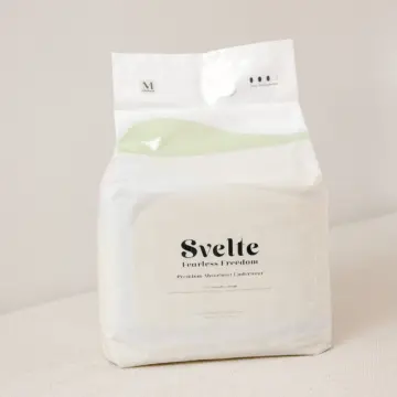 Svelte pull-up continence underwear pack standing upright on a neutral background.